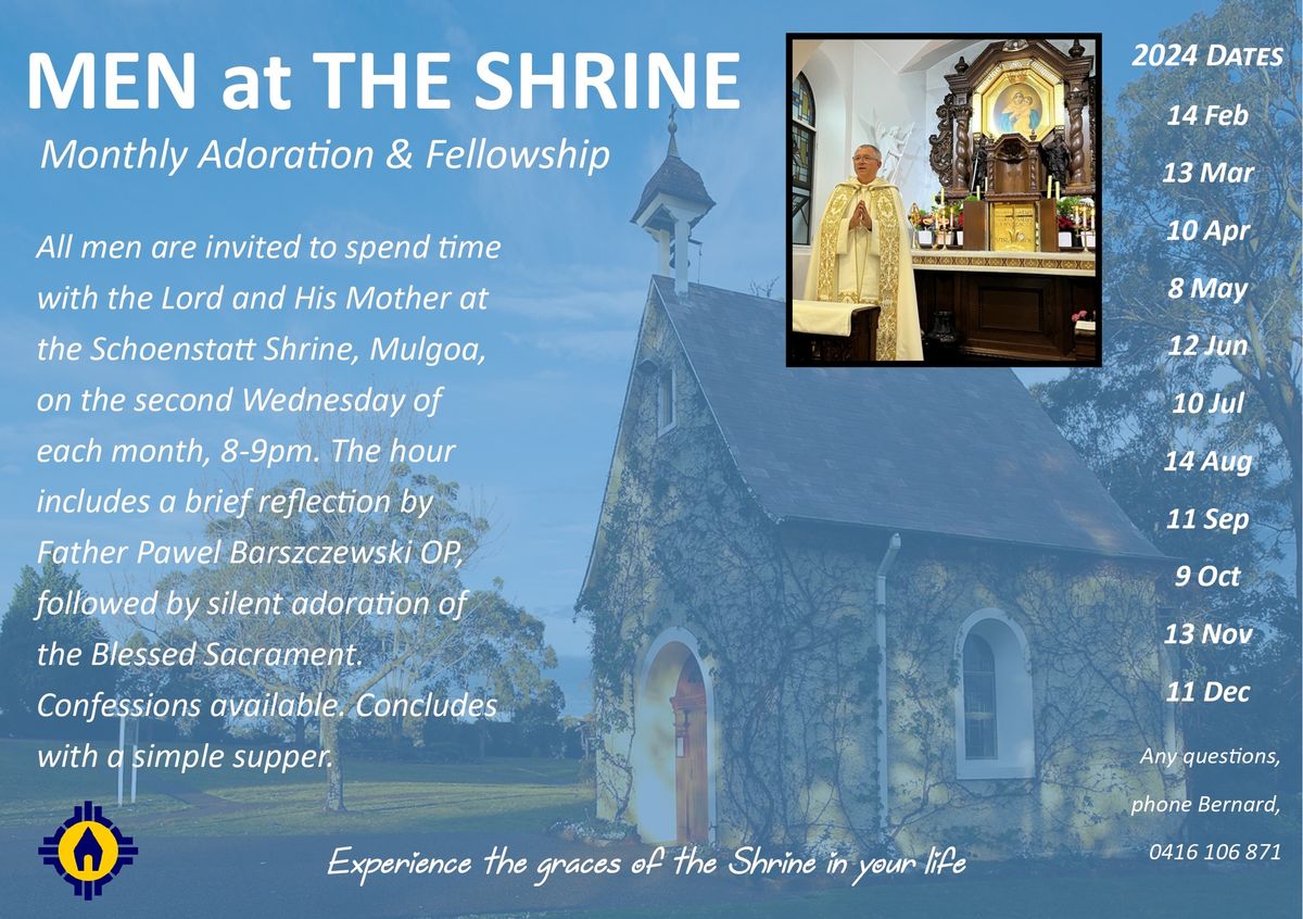 Men at the Shrine - Monthly Adoration & Fellowship