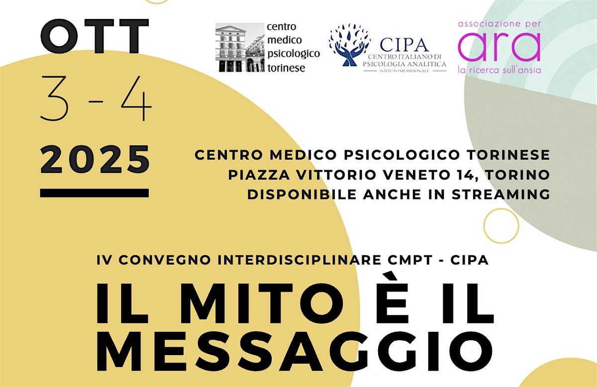 Convegno  |  IL MITO \u00c8 IL MESSAGGIO