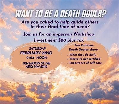 Want to Be a Death Doula? Interactive Workshop