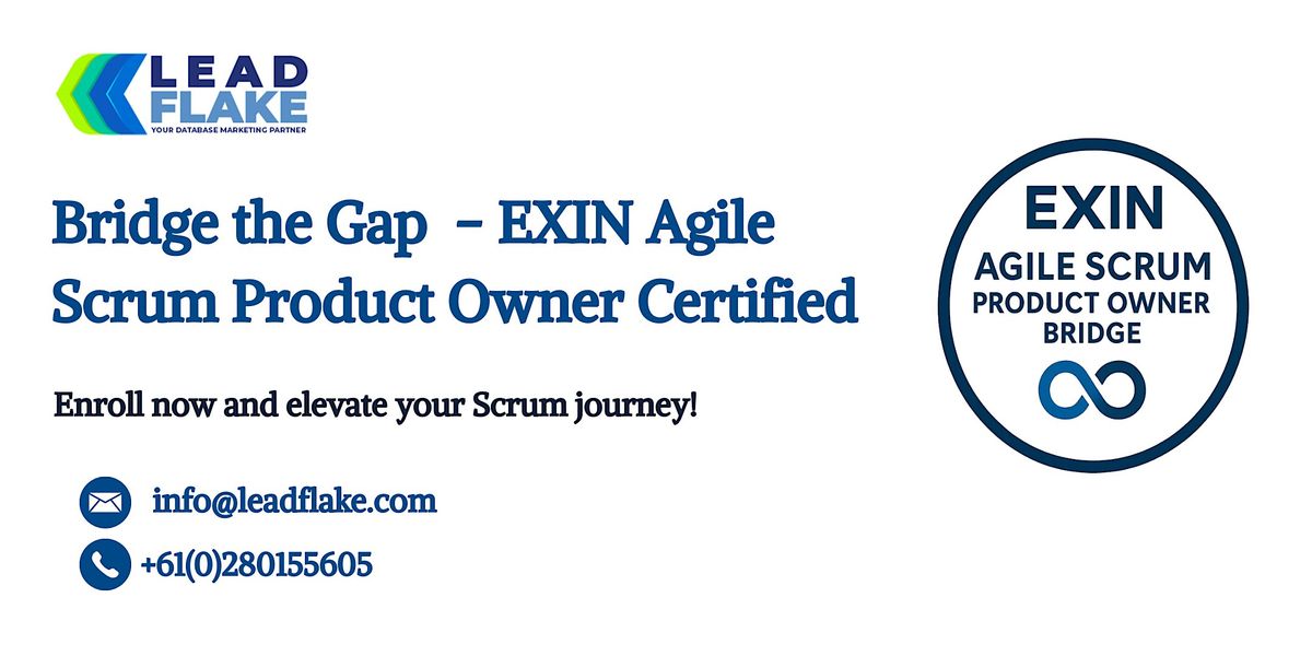 EXIN Agile Scrum Product Owner Bridge Training in Dunedin