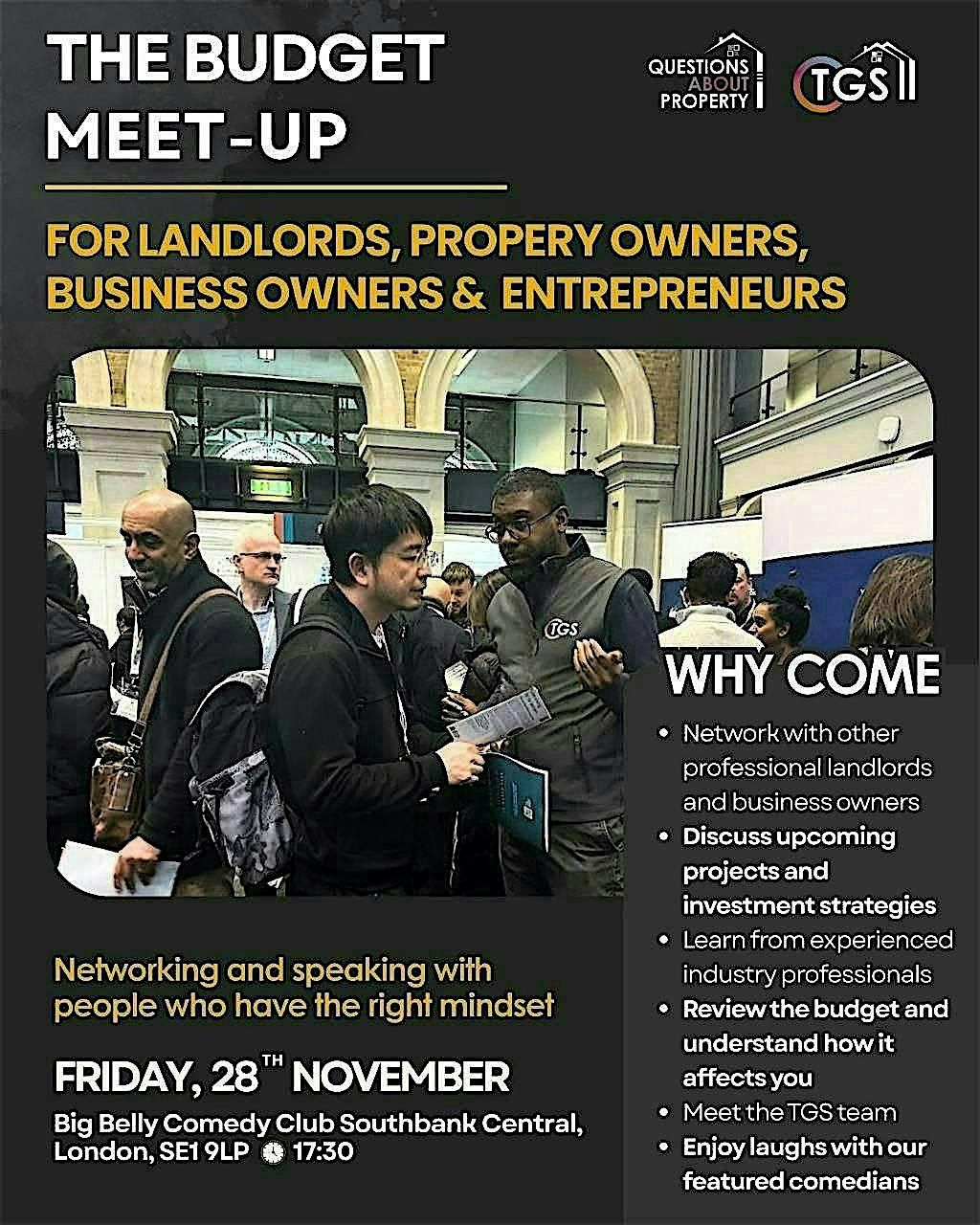 The Budget Meet-Up (Landlords, Property Owners & Entrepreneurs