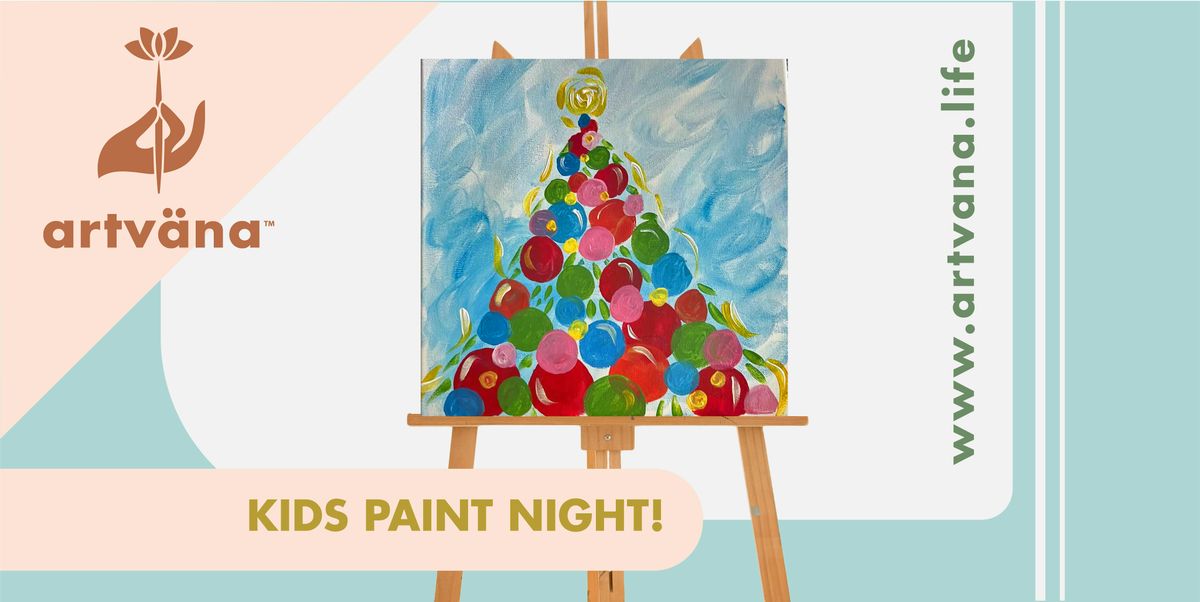 Holiday Kids & Family Paint & Sip  art class at Bertoglios Pizza in Yelm!