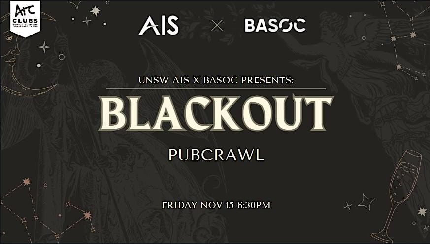 AIS x BASOC BLACKOUT PUB CRAWL