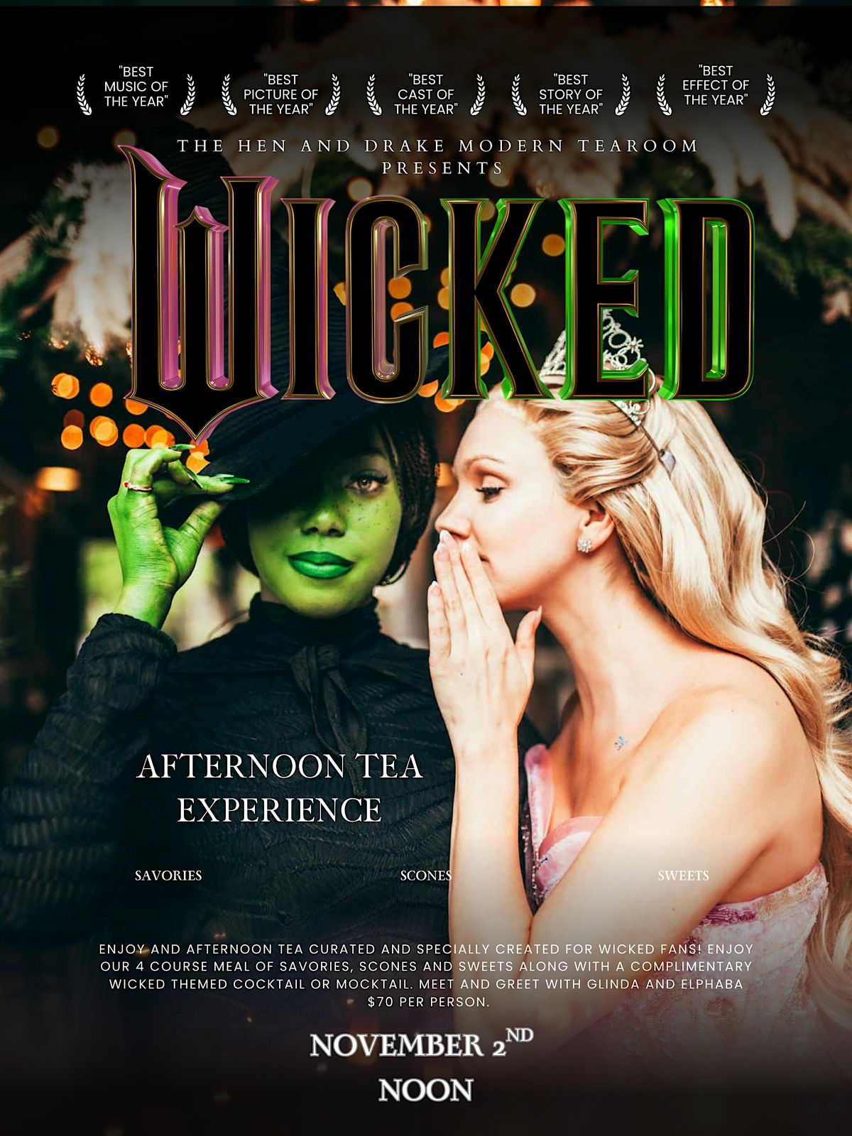 Wicked Afternoon Tea Experience