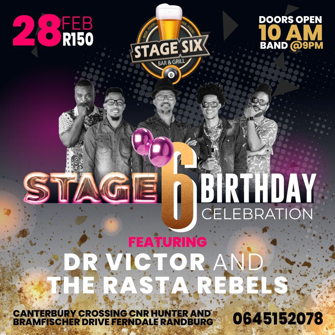 Dr Victor & The Rasta Rebels Live at Stage Six Bar and Grill (Randburg)