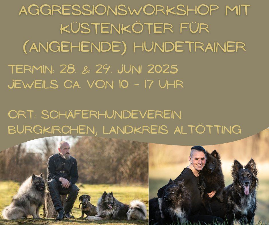 Aggressionsworkshop f\u00fcr (angehende) Hundetrainer:innen mit K\u00fcstenk\u00f6ter