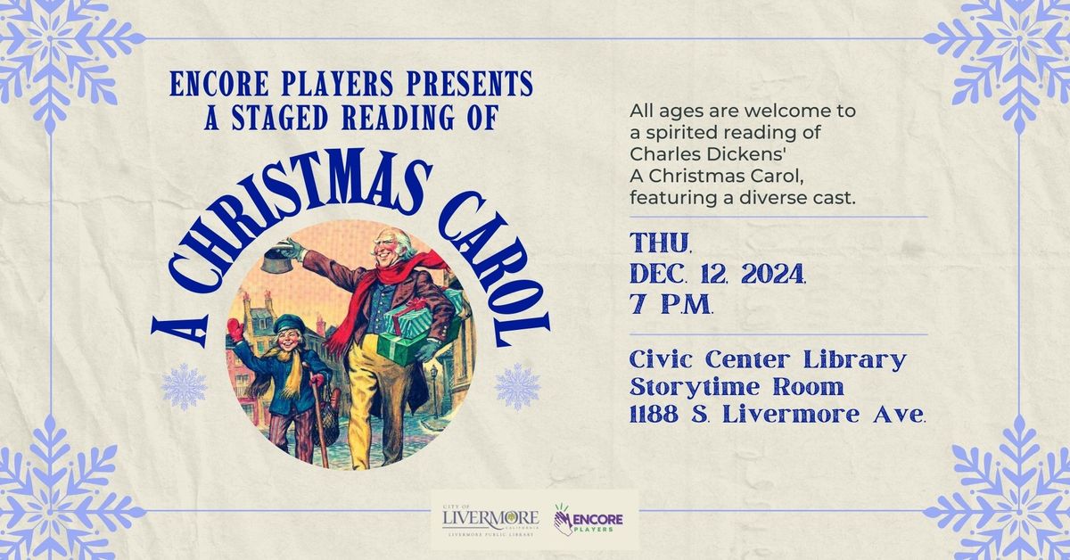 Encore Players Staged Reading of 'A Christmas Carol'