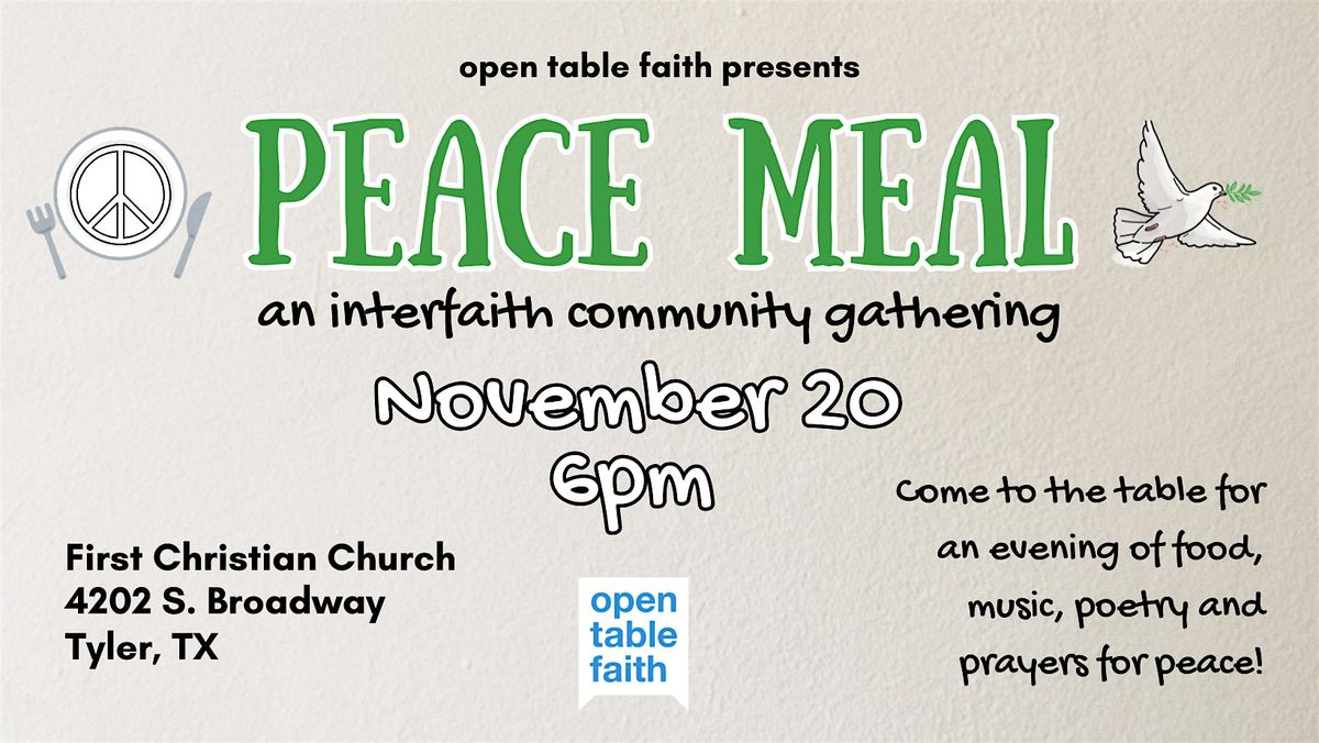 PEACE MEAL: An Interfaith Community Gathering