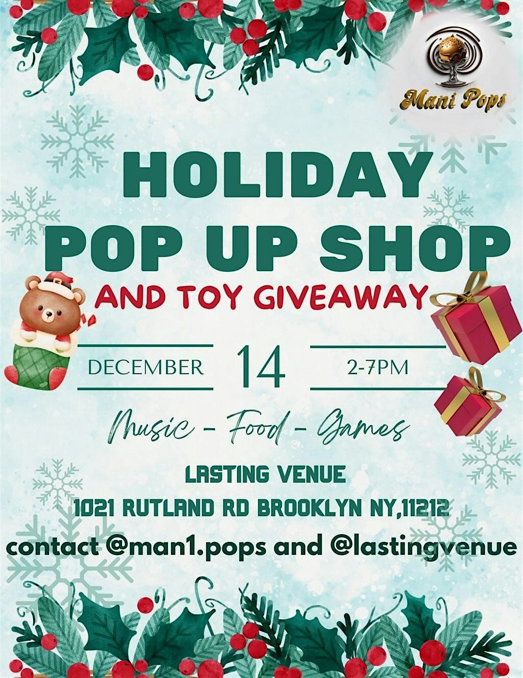 Holiday Pop Up