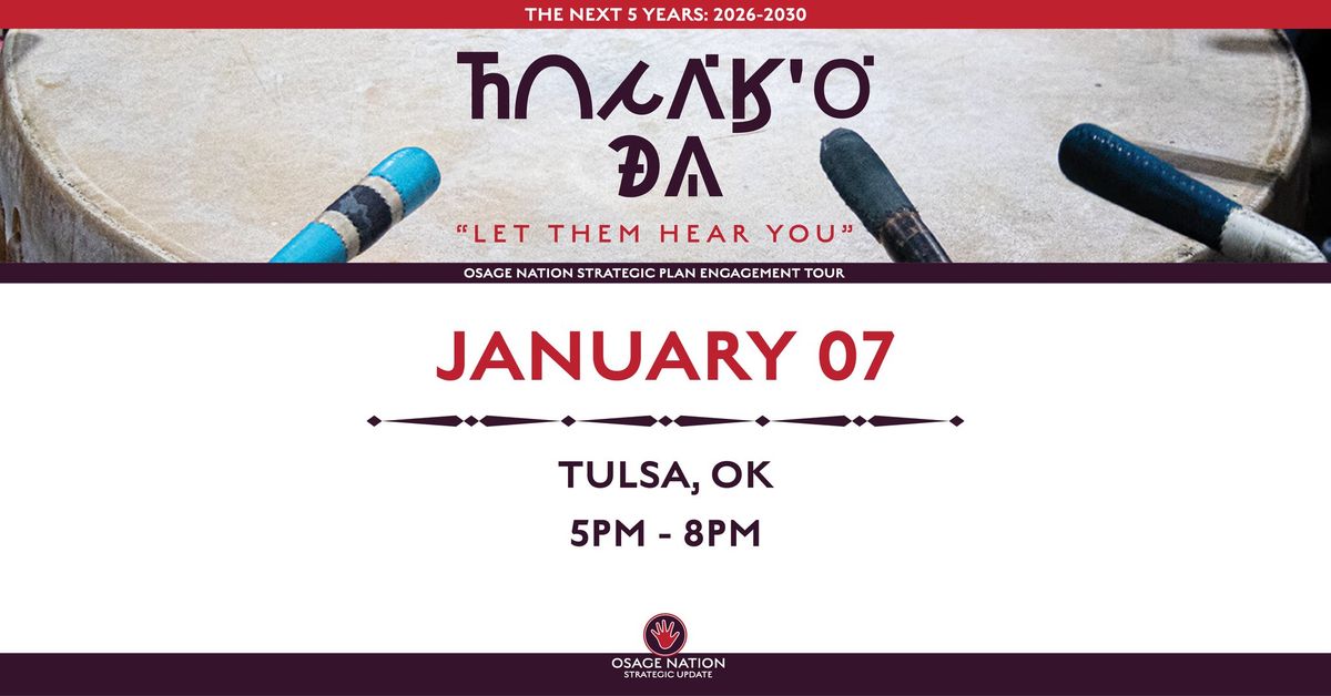 Osage Nation Strategic Plan Update (Tulsa) 