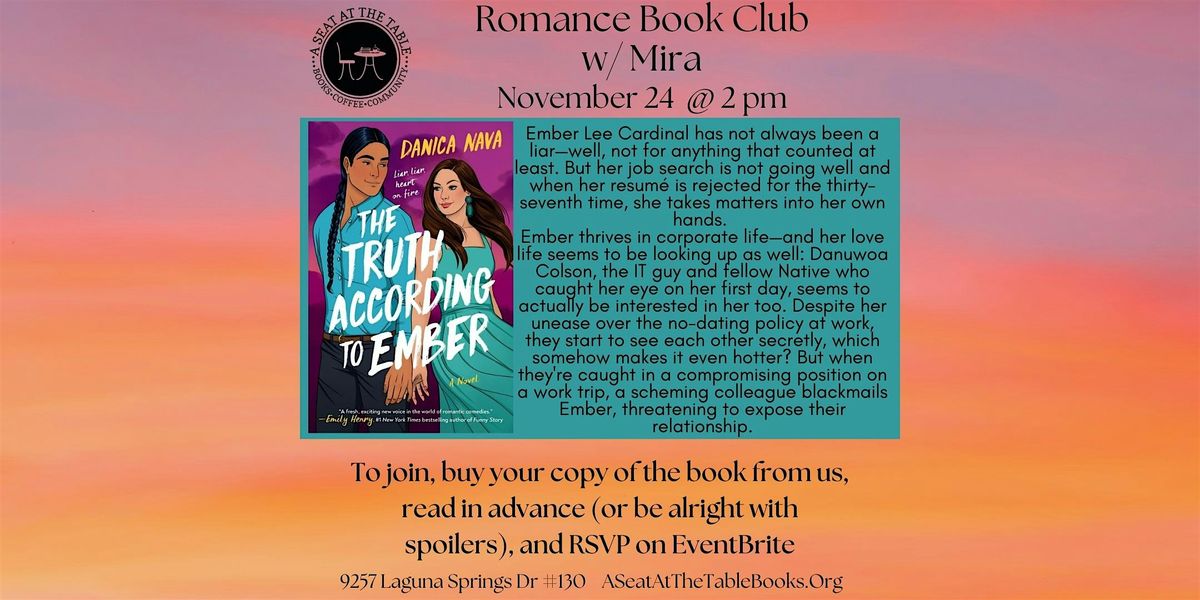 Romance Book Club w\/ Mira: The Truth According to Ember