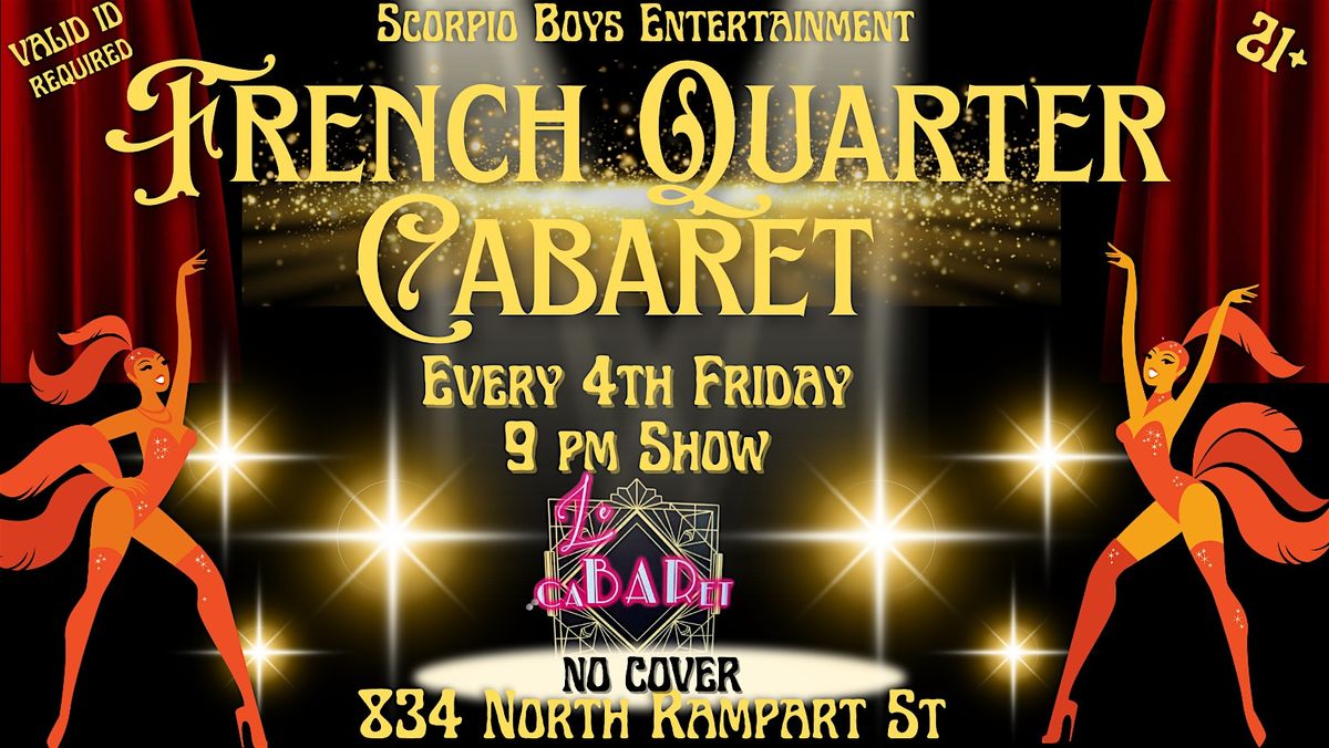 French Quarter Cabaret August 22nd  - A Variety Burlesque Experience