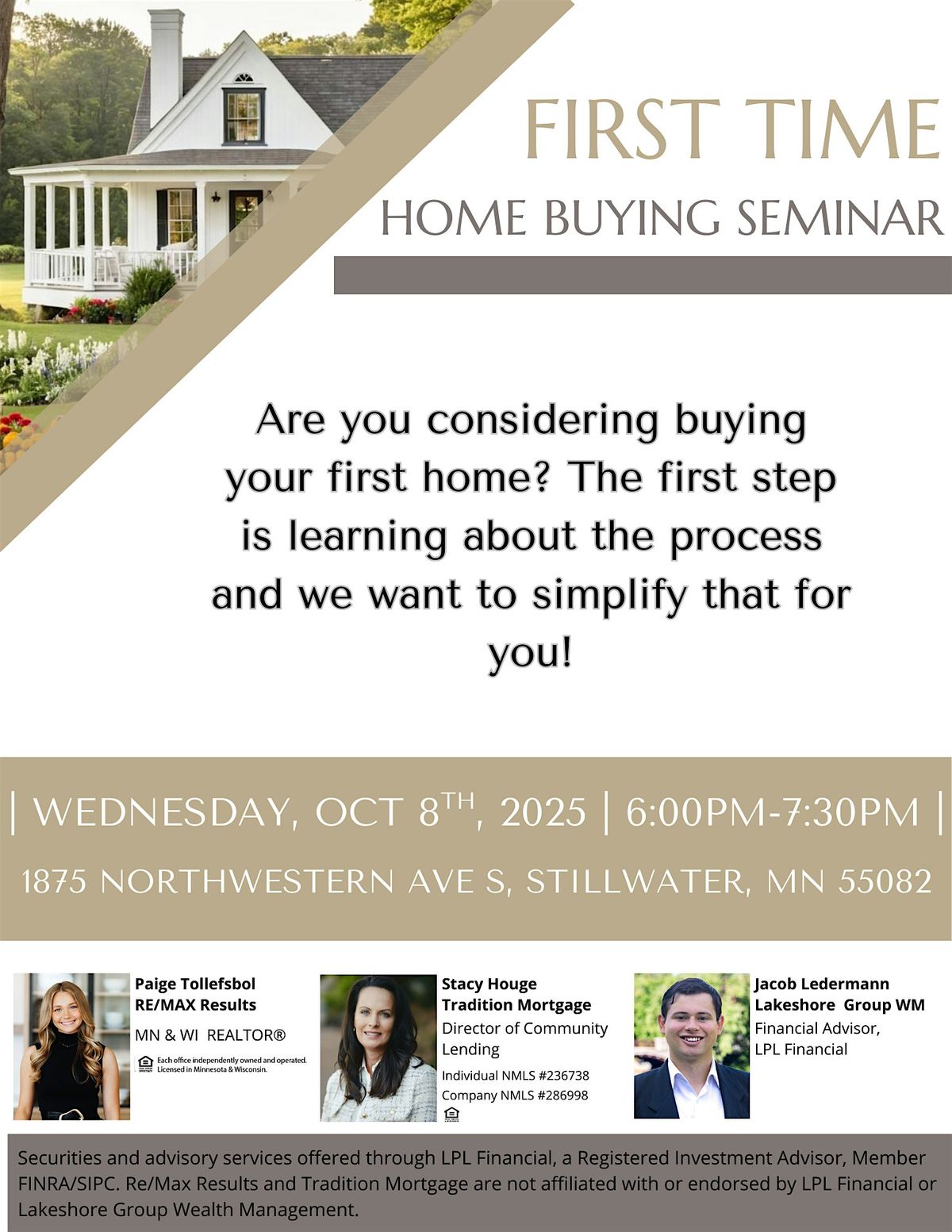 First-Time Home Buyer Seminar
