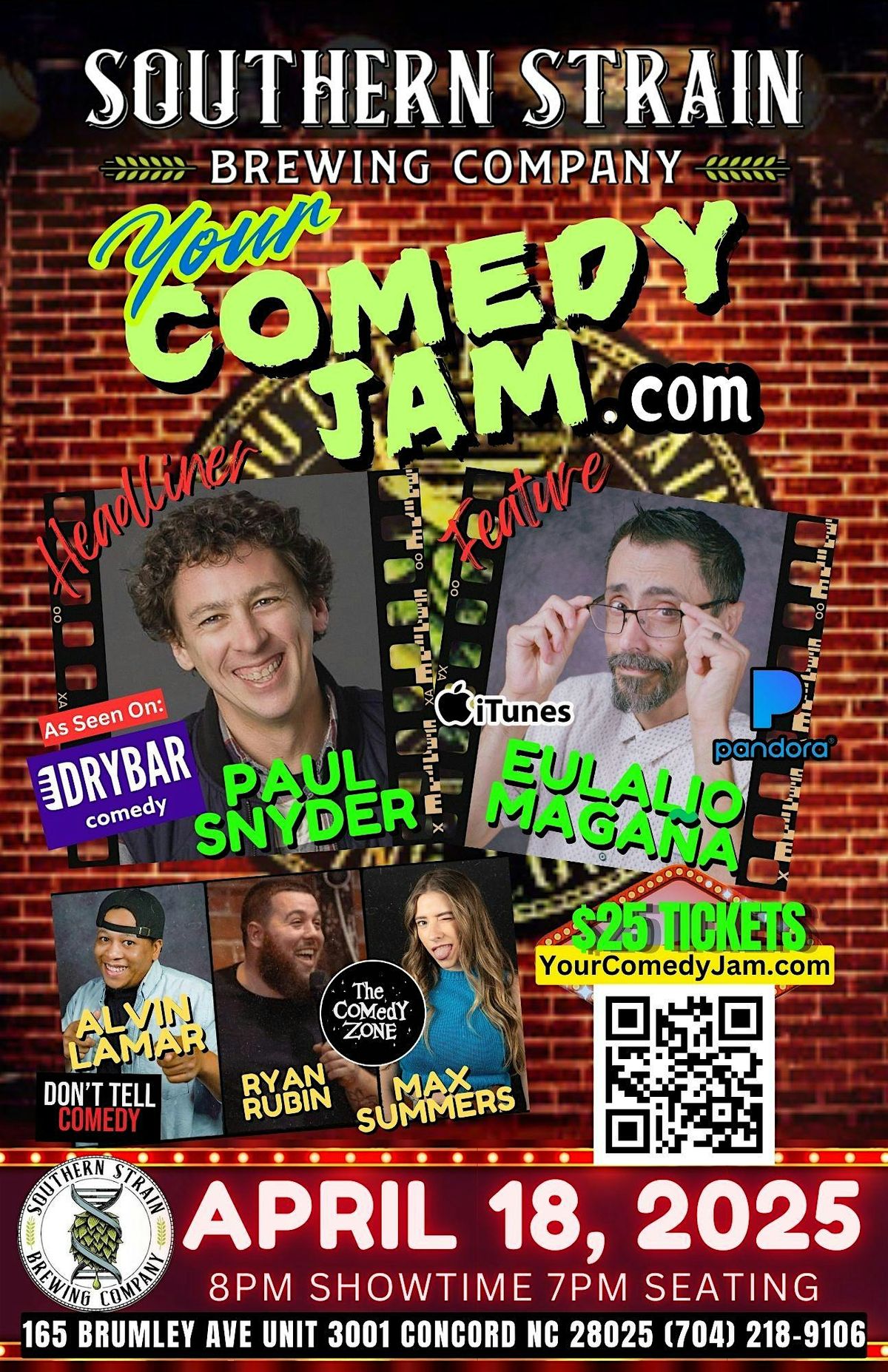 YourComedyJam.com Comedy Show with Paul Snyder & Eulalio Magana! Concord NC