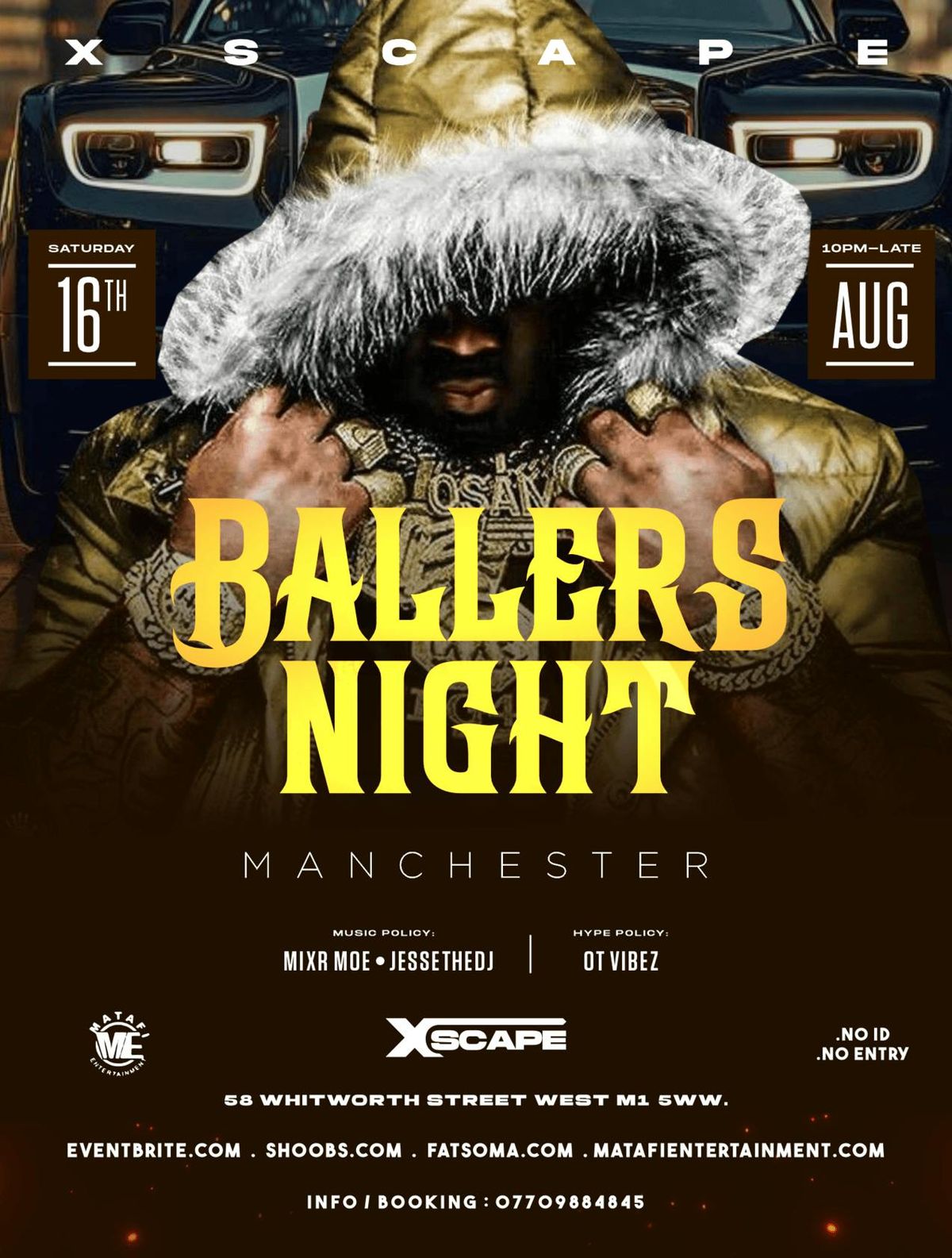 BALLERS NIGHT - Afrobeats\/HipHop\/Amapiano\/DanceHall