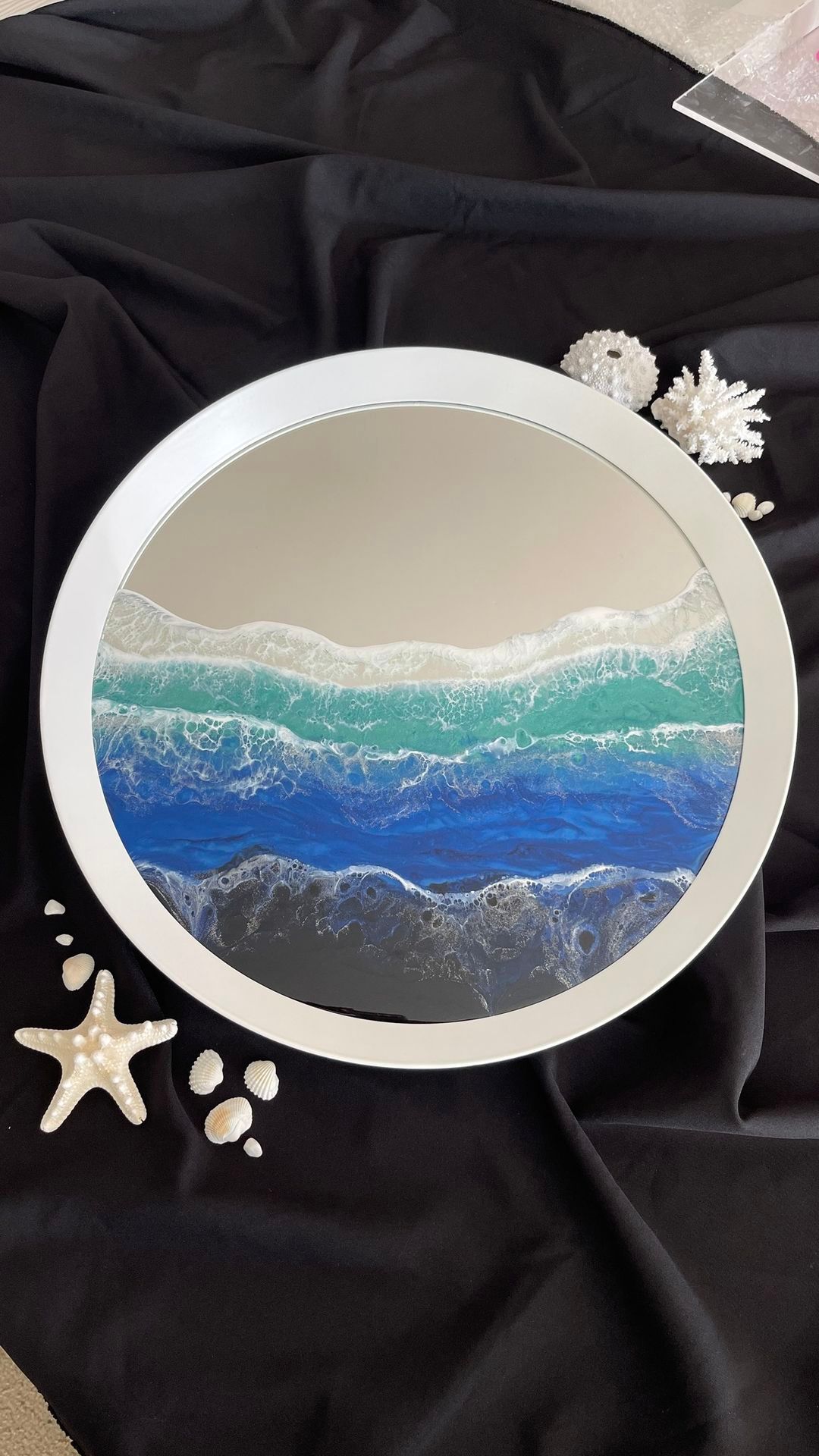 Paint Sip Resin Ocean Mirror Workshop 