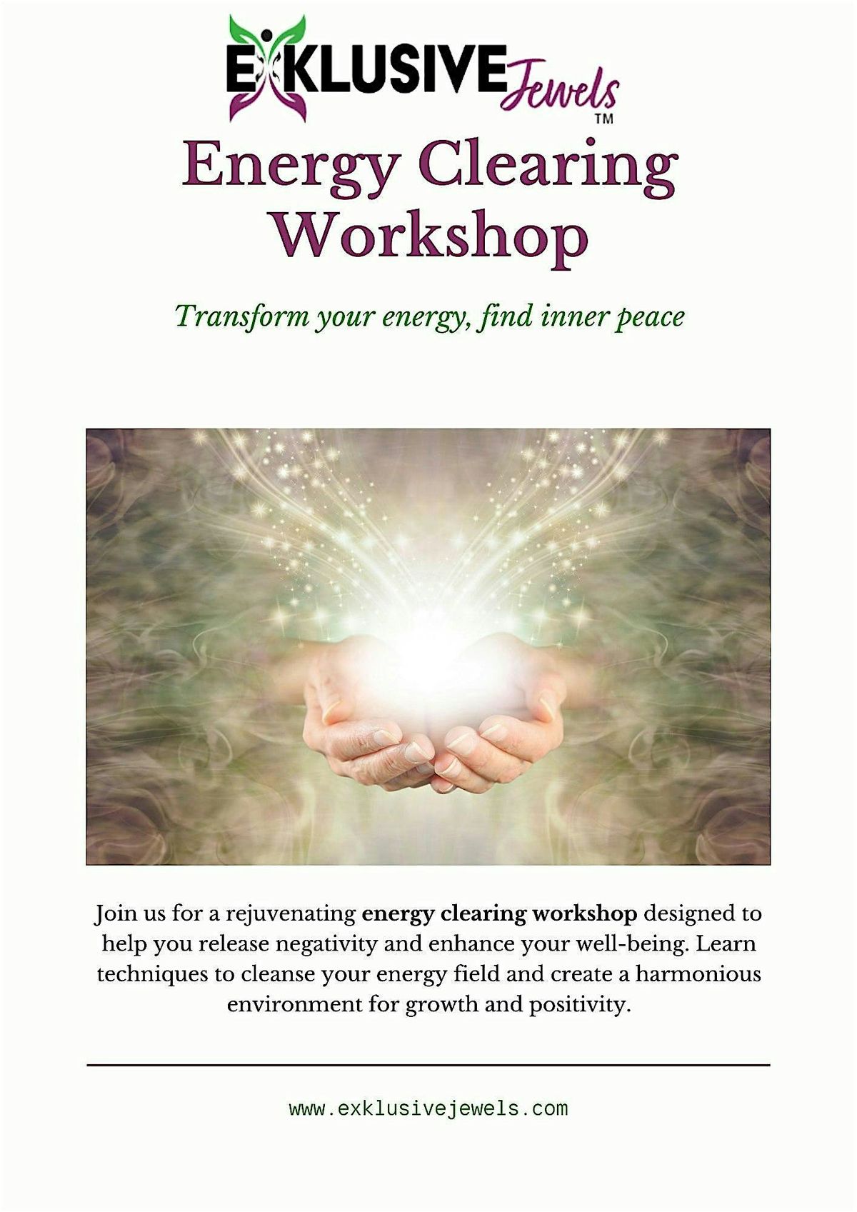 Elevate Your Well-being: Energy Clearing and Protection Workshop