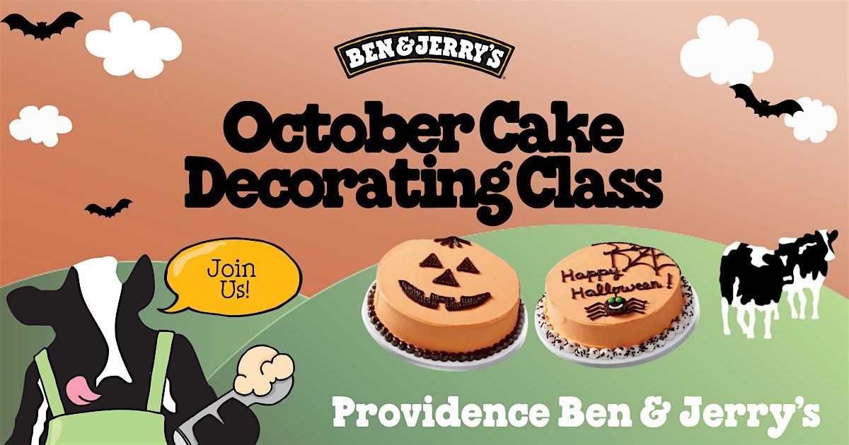 Halloween Cake Decorating Class at Providence Ben & Jerry's