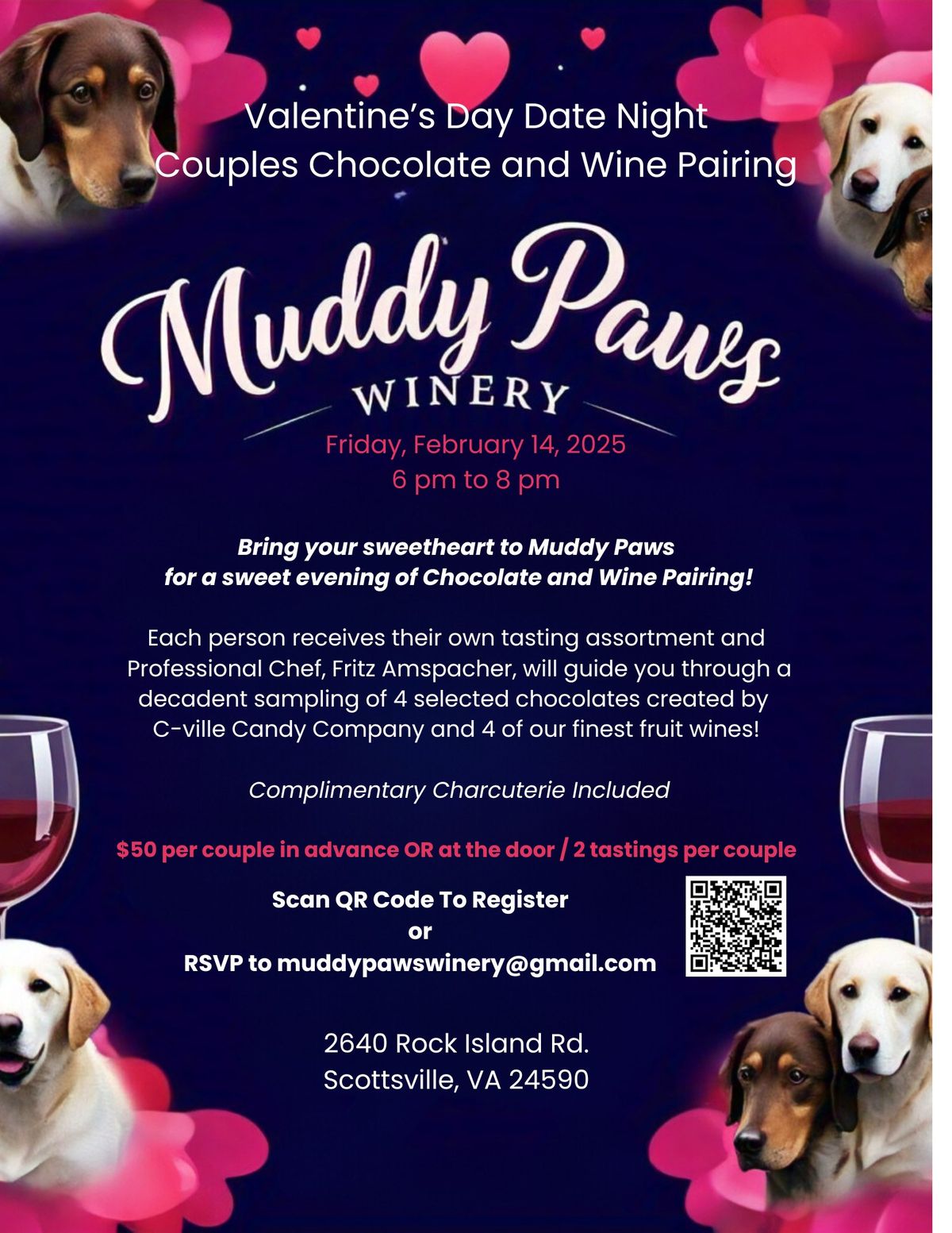 Valentine's Day Date Night Couples Chocolate and Wine Pairing