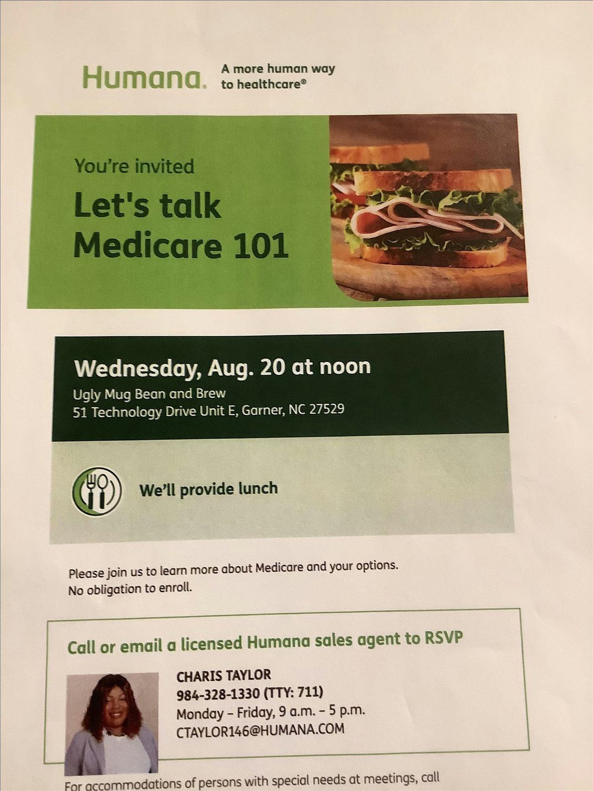 Humana Medicare 101 Lunch and Learn