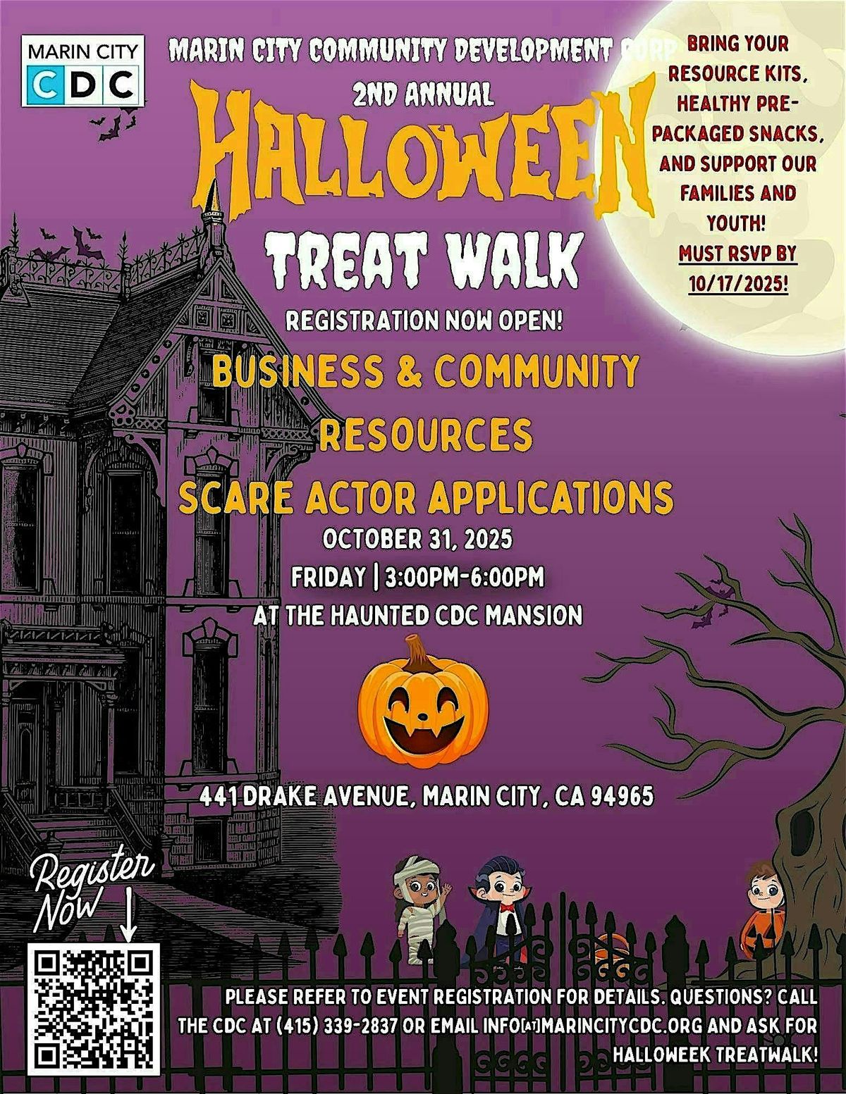 2nd Annual Halloween Treat Walk-Business & Community Partners Registration