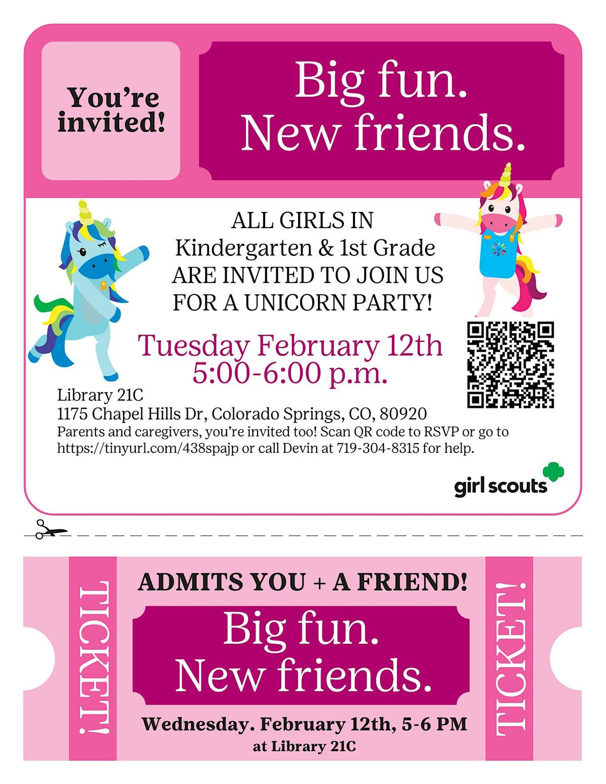 Pikes Peak Girl Scouts: Unicorn Friends Party