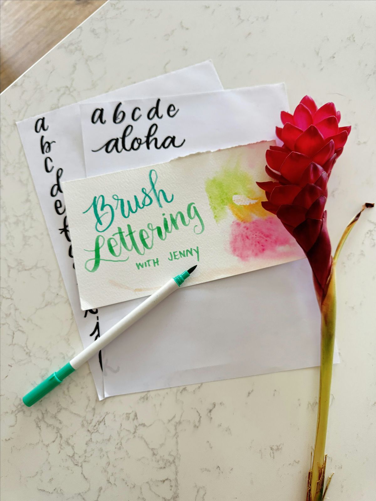 Brush Lettering with JennyBHawaii - Mapunapuna
