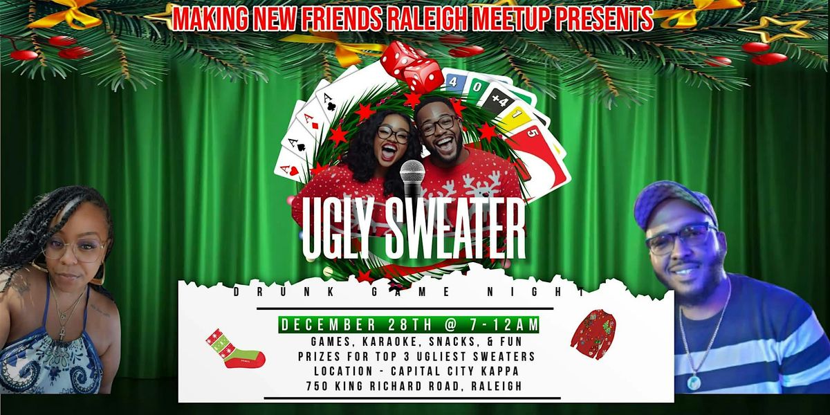 Making New Friends Raleigh: HOLIDAY UGLY SWEATER GAME NIGHT