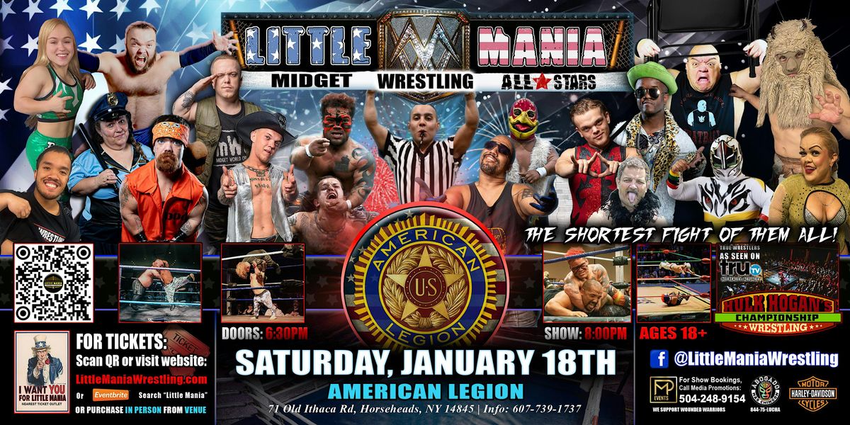 Horseheads, NY - Little Mania Midget Wrestling @ American Legion