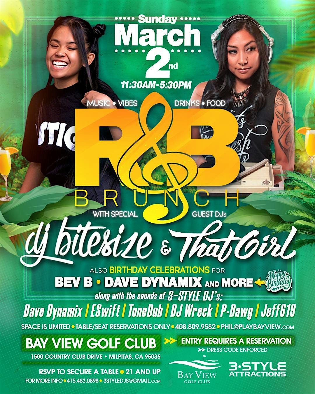 Mar 2 - RnB Brunch. Your Girlfriend's Favorite Day Party!