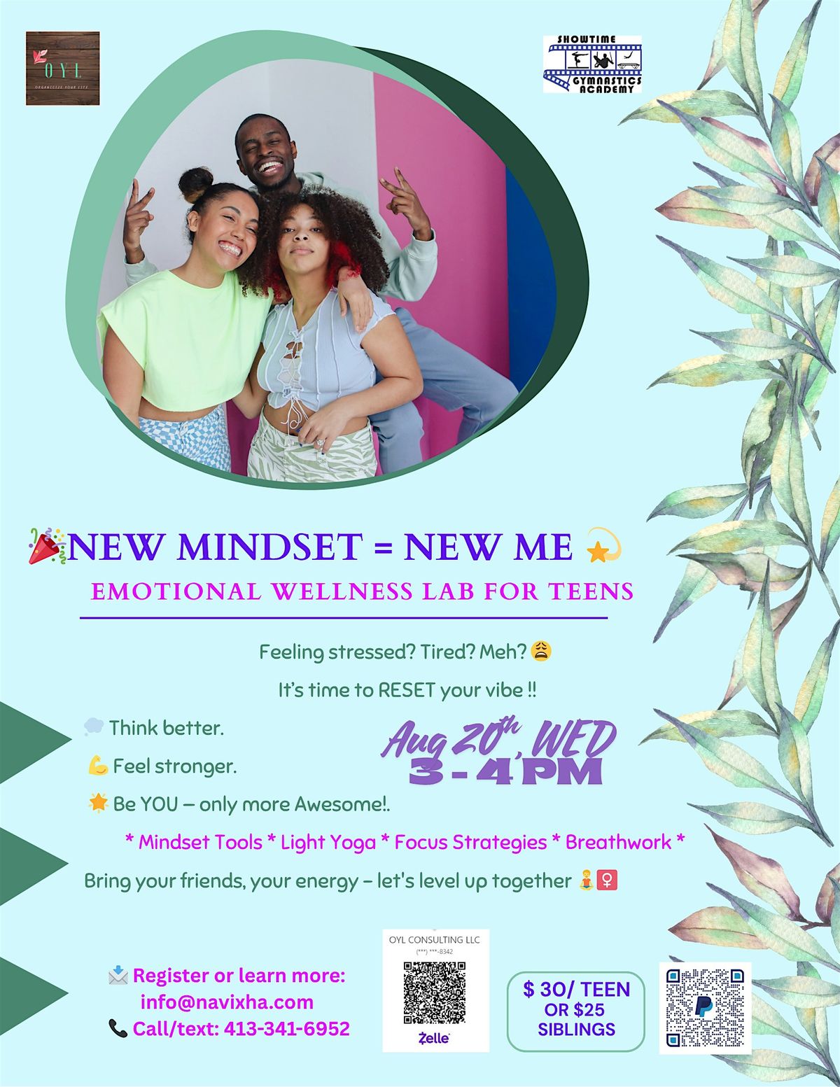 TEEN Wellness & Leadership Lab: Showtime Gym, Malvern