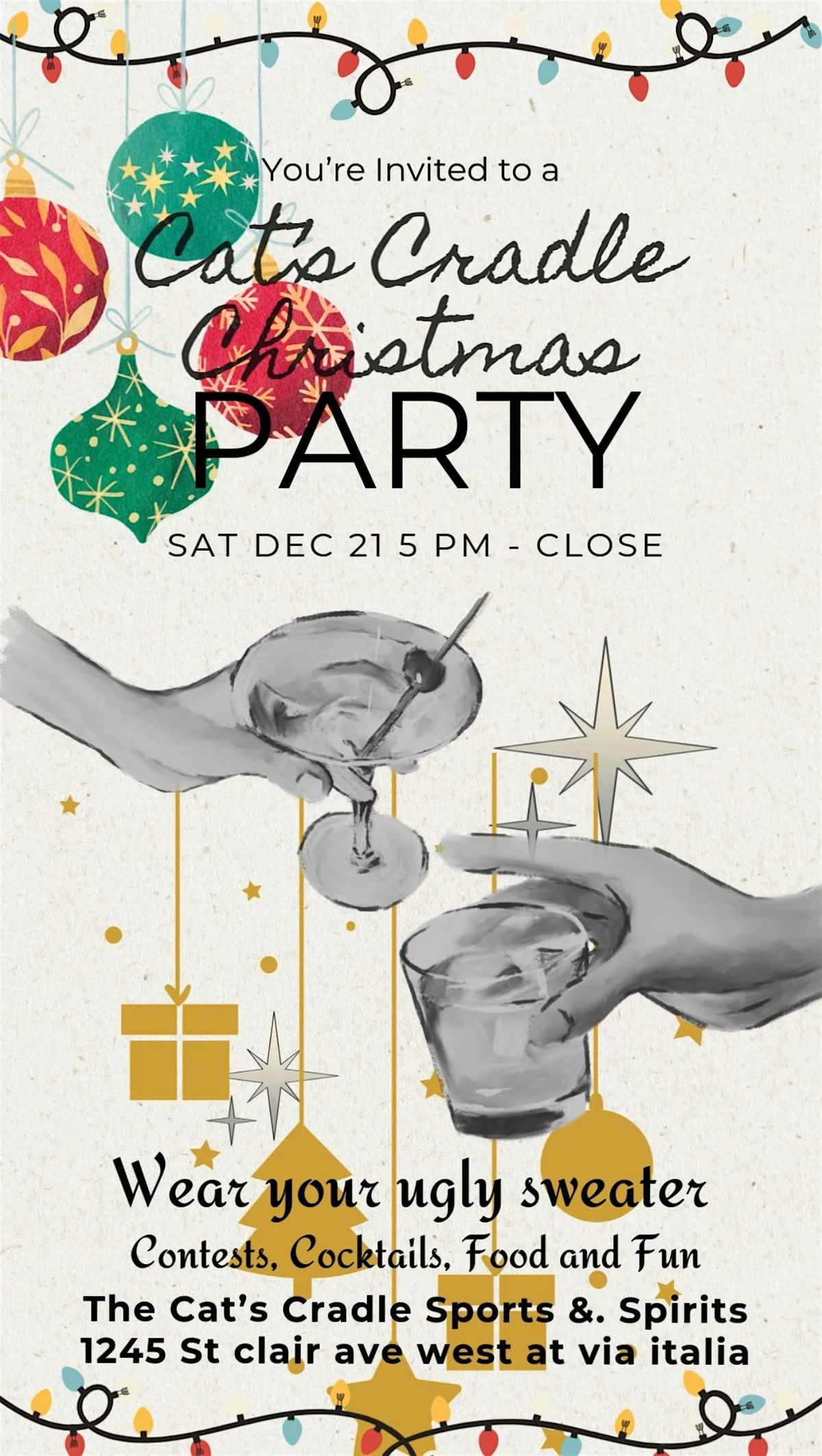 The Cat's Cradle annual christmas party!