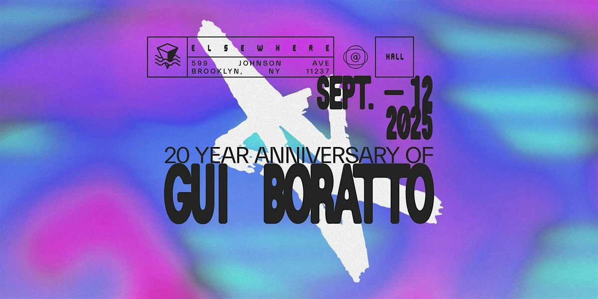 20 Year Anniversary Of Gui Boratto