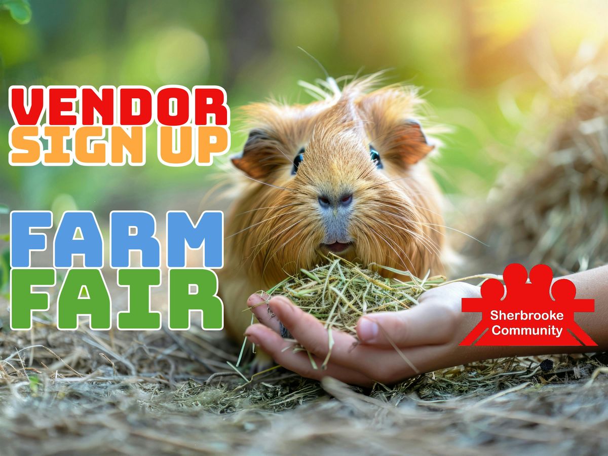 Sherbrooke Community League Farm Fair Craft Sale - Vendor Sign Up