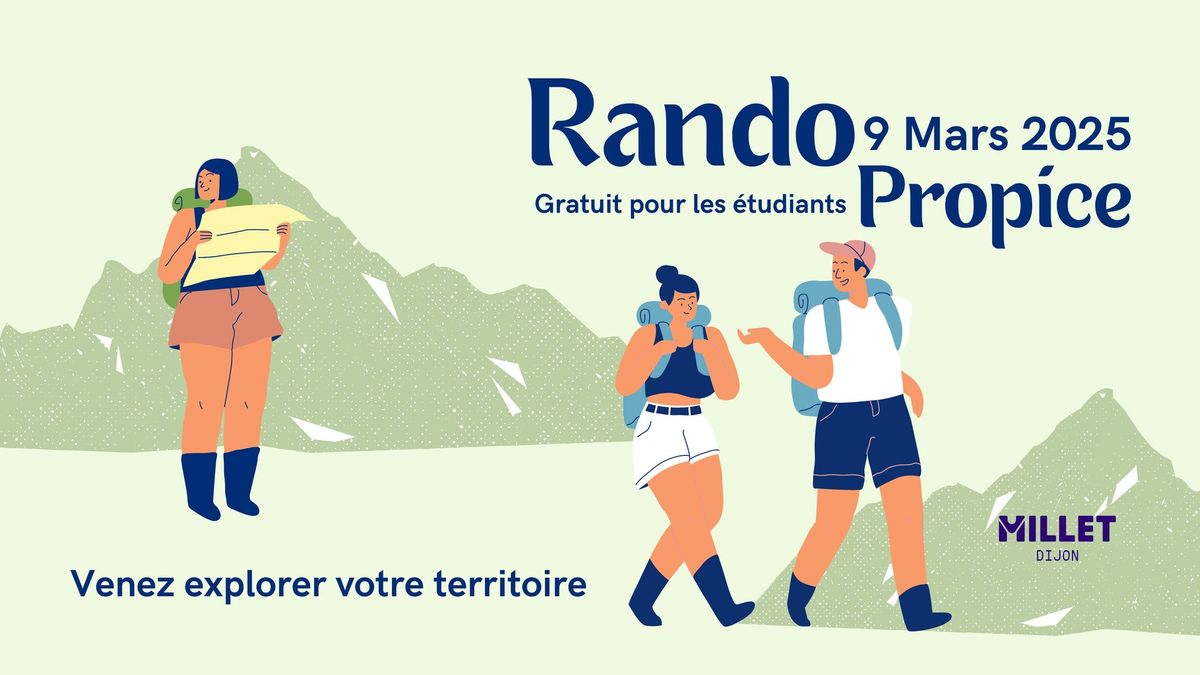 Rando Propice \ud83e\udd13 (gratuit pour les \u00e9tudiants)