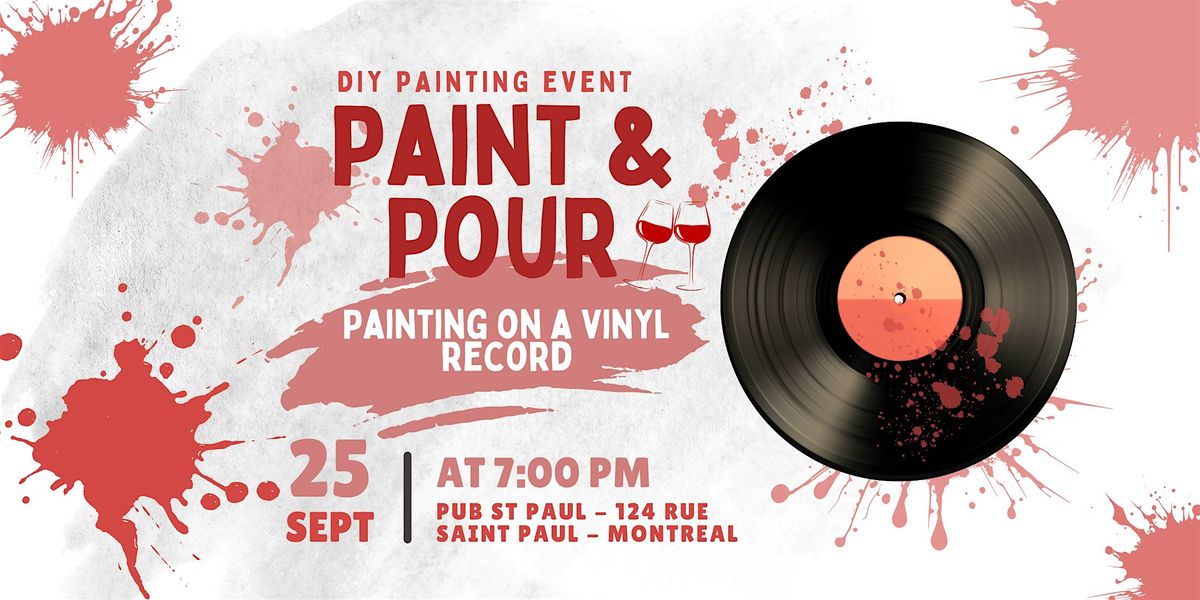 Paint and Pour | Vinyl Record Painting Event in Montreal (Old Port)