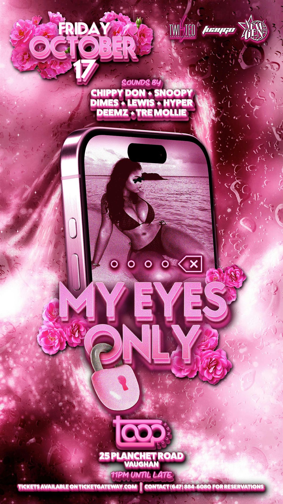 My Eyes Only | Friday Oct 17 | Toop Lounge