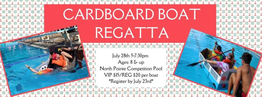 Cardboard Boat Regatta, North Pointe Aquatic Center, Ballwin, 28 July 2024