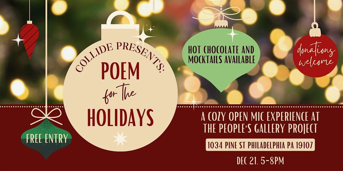 Poem for the Holidays: An Open Mic with People's Gallery