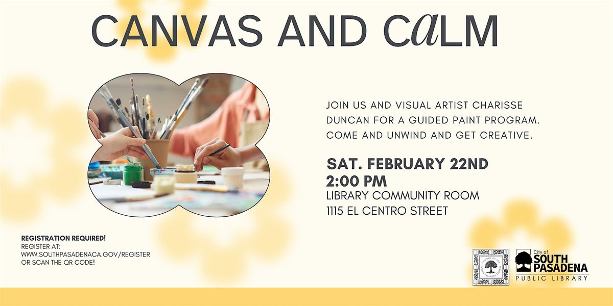 Canvas and Calm - A Painting Workshop