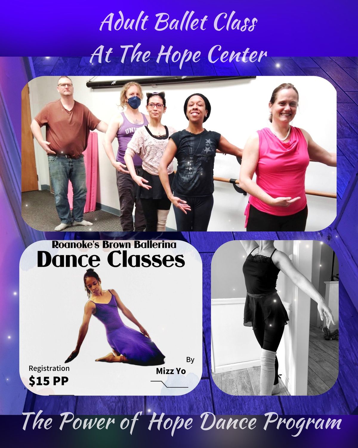 Adult Ballet Class at The Hope Center 