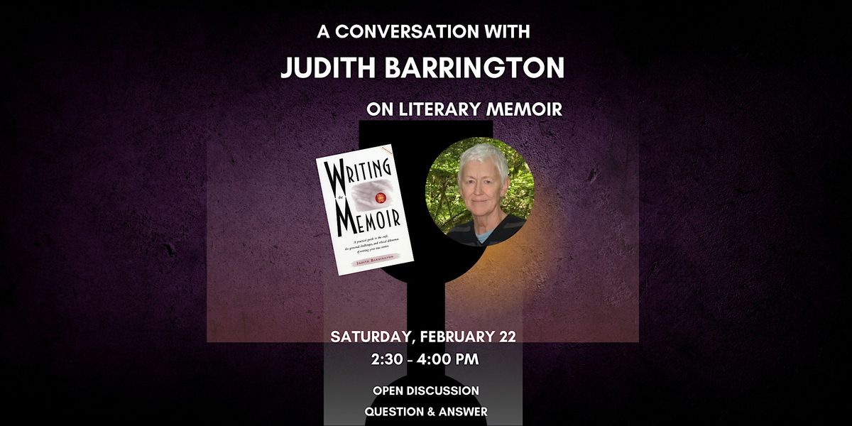 A Conversation with Judith Barrington on Literary Memoir