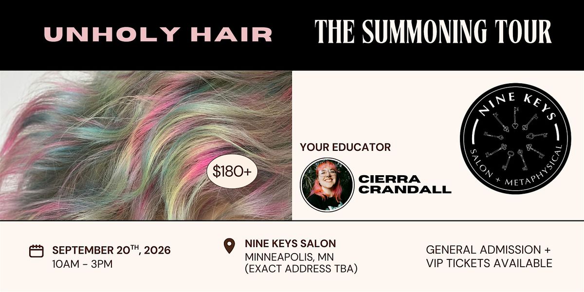 THE SUMMONING TOUR -- Nine Keys Salon, Minneapolis MN