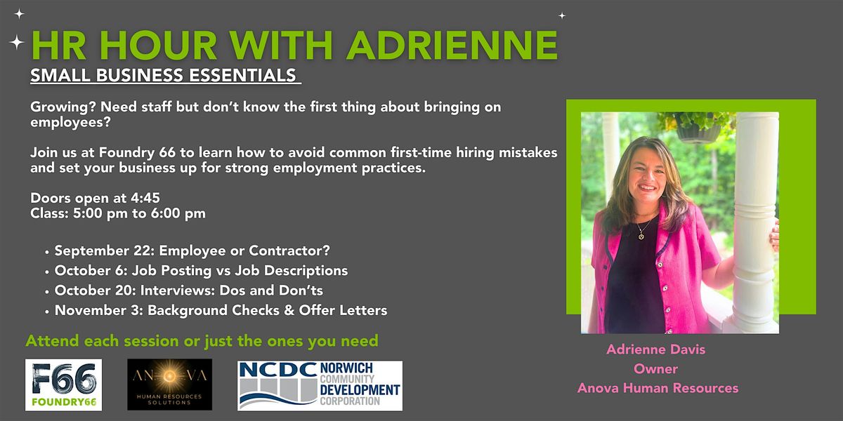 HR Hour with Adrienne: Small Business Essentials