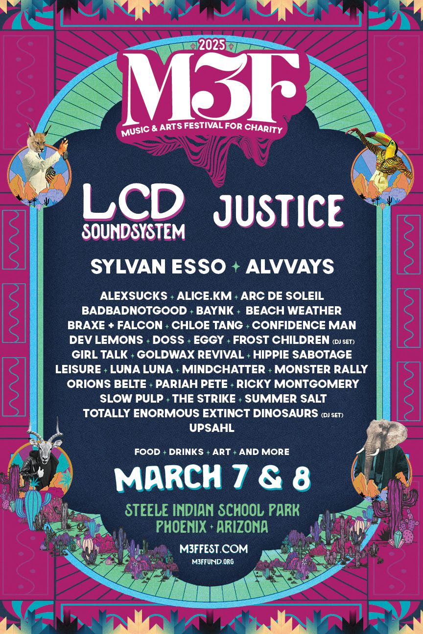 M3F Music Festival - (2-Day Pass)  with LCD Soundsystem, Justice, Sylvan Esso, Alvvays, and more!