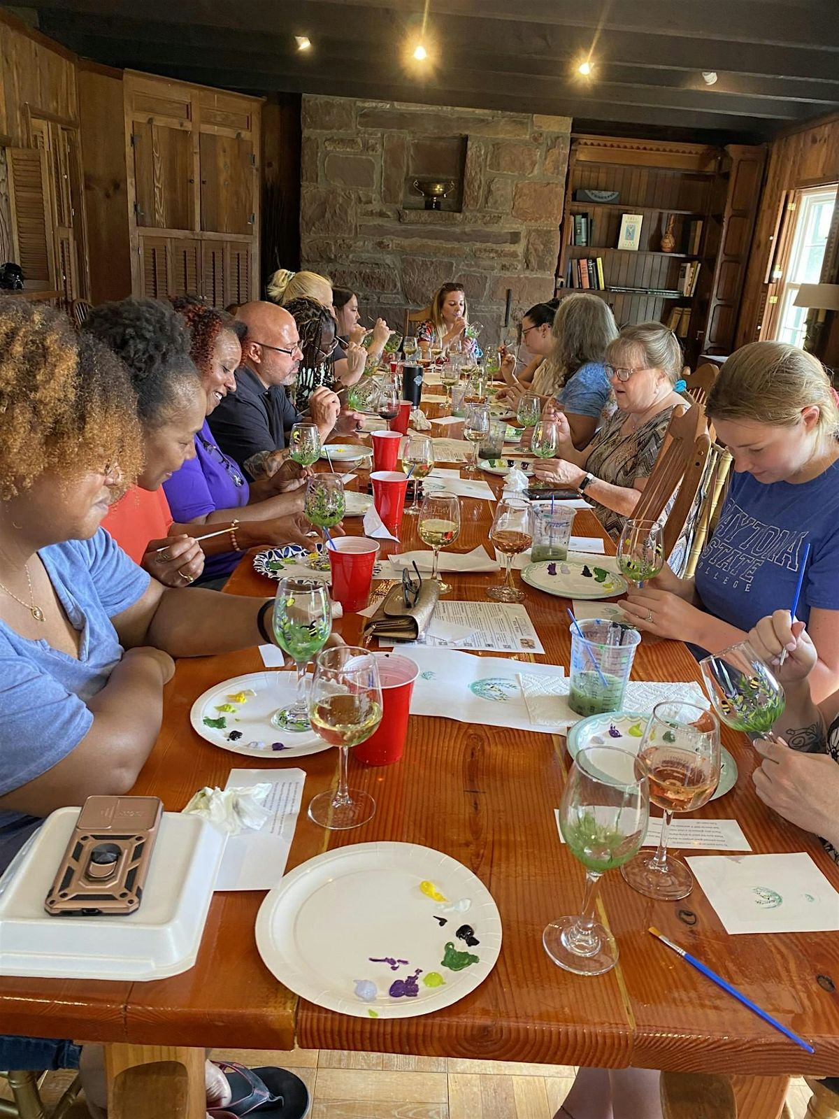 Paint and Sip - Wine Glass Painting