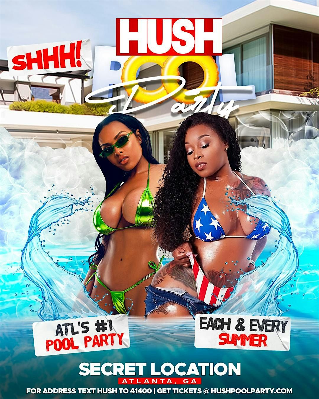 Hush Pool Party | 12th Annual | Summer 2026 | ATL's #1 Pool Party