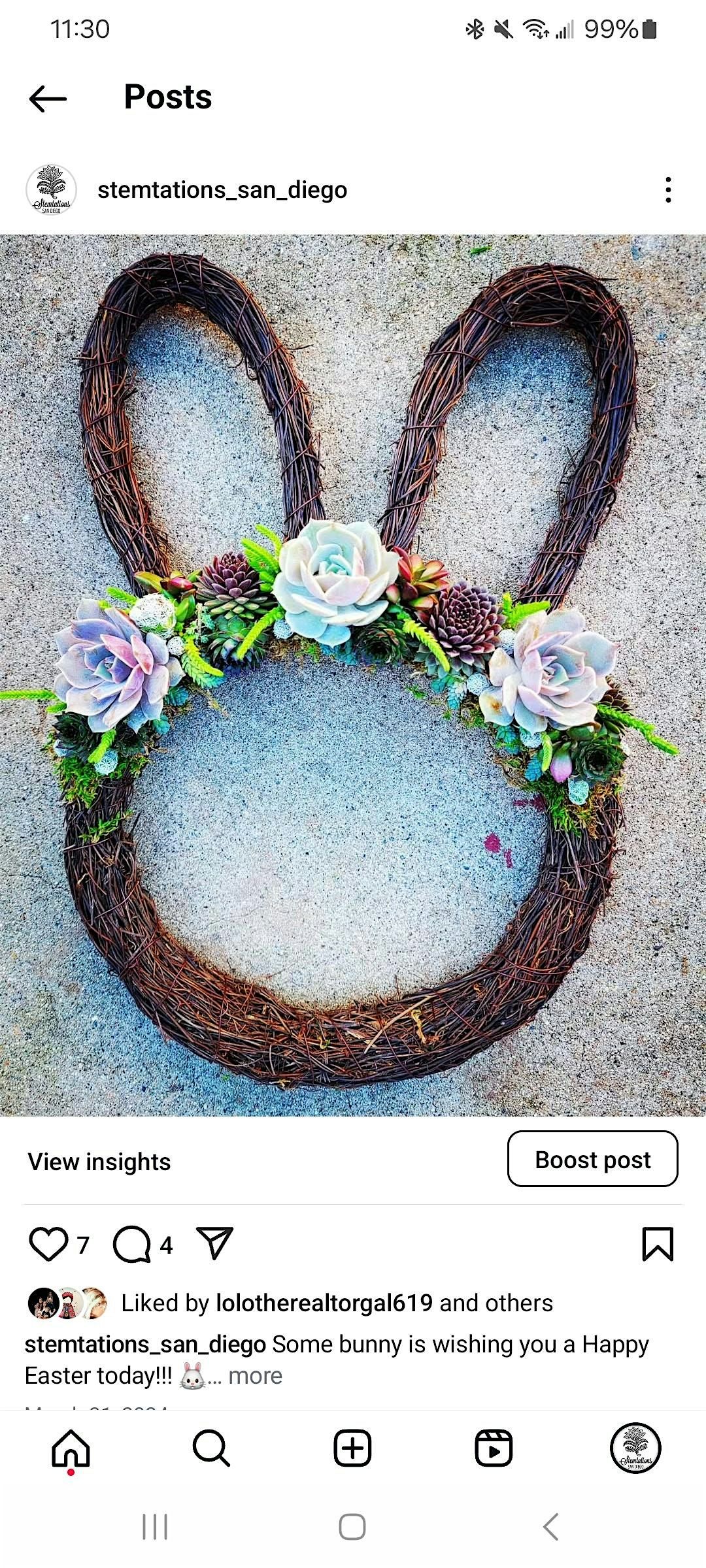 Bunny Wreath Workshop At La Mesa Wine Works