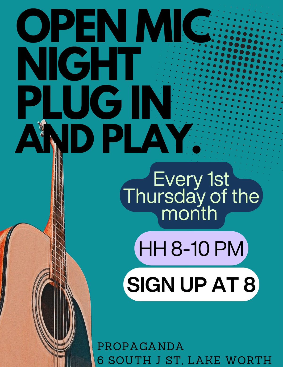 Acoustic Open Jam Night : Plug in and Play