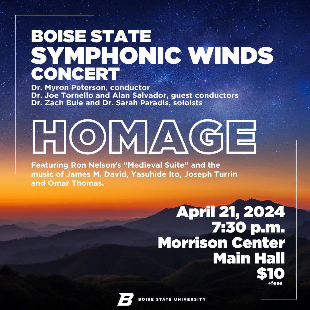 Boise State Symphonic Winds at Morrison Center